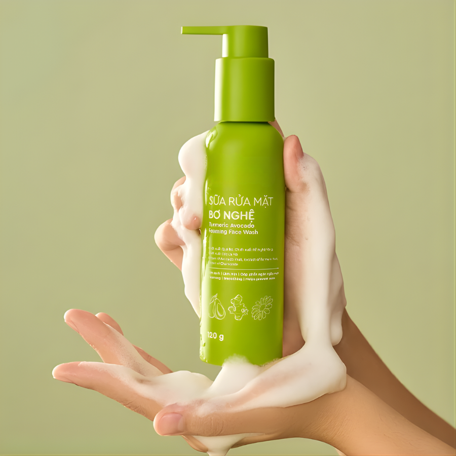 Sữa Rửa Mặt Bơ Nghệ Sạch Sâu, Dưỡng Ẩm | Verlia 120g