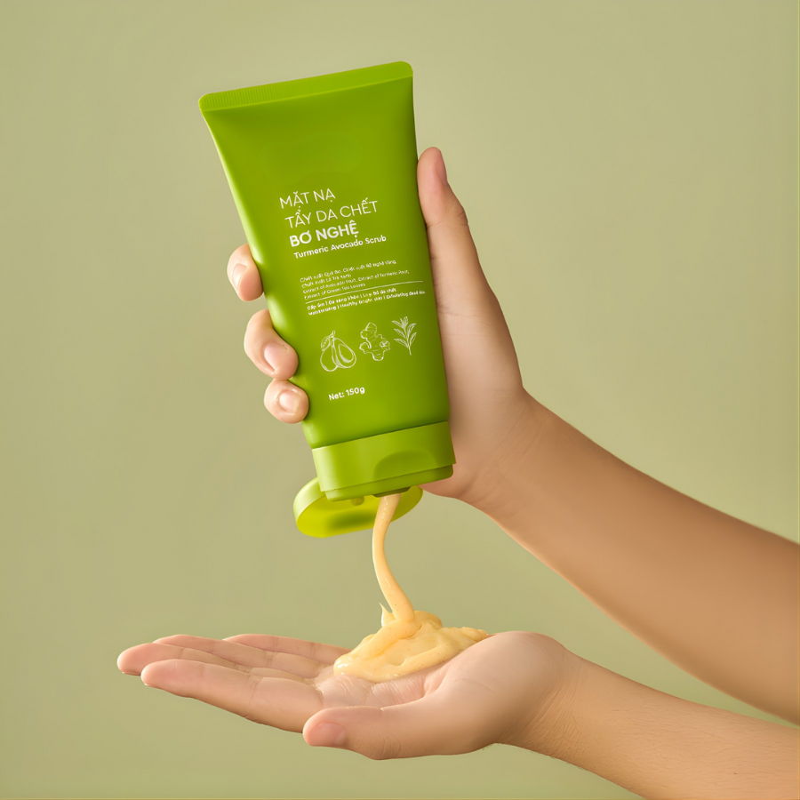 Tẩy Da Chết Bơ Nghệ 2 in 1 Làm Sạch, Cấp Ẩm Da | Verlia 150g