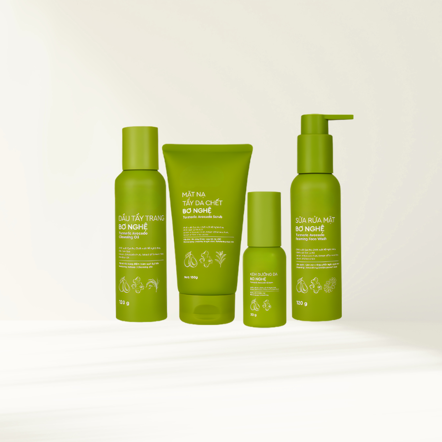 Trọn Bộ Chăm Sóc Da Chuyên Sâu Chiết Xuất Bơ Nghệ | Verlia