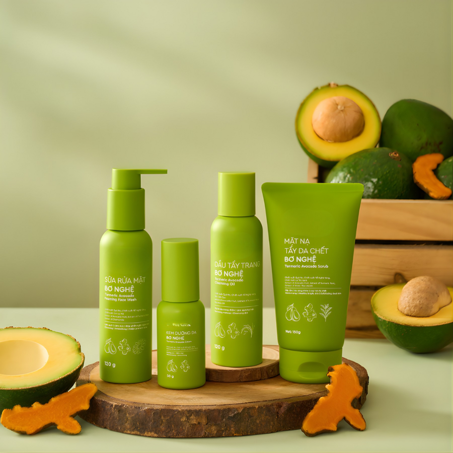 Trọn Bộ Chăm Sóc Da Chuyên Sâu Chiết Xuất Bơ Nghệ | Verlia