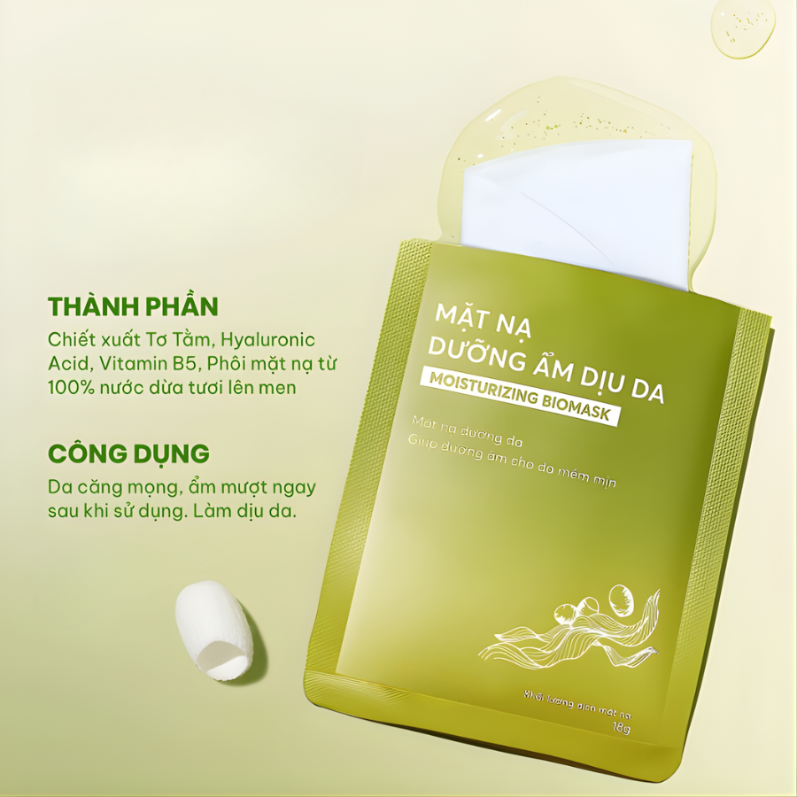 Mặt Nạ Dưỡng Ẩm Dịu Da Chiết Xuất Tơ Tằm | Verlia