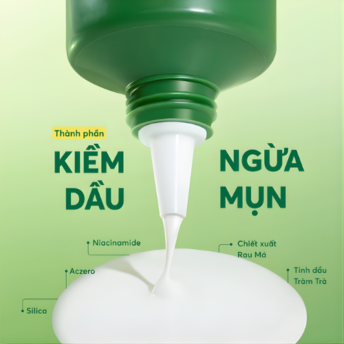 Sữa Chống Nắng Rau Má Kiềm Dầu VERLIA SPF 50+ PA++++